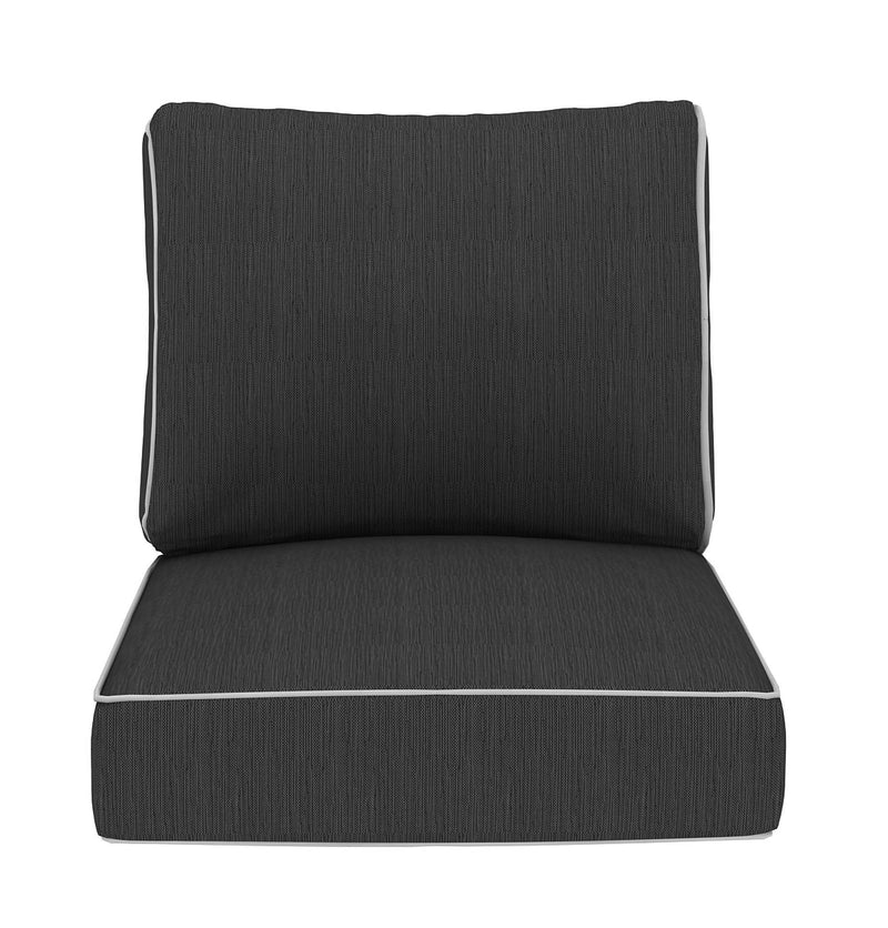 Chair Outdoor Deep Seating Patio 24x24 Replacement Cushions